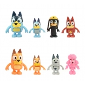 Kit 8 Bonecos Bluey e Bingo Articulados