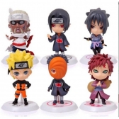 Kit Bonecos Naruto Anime 6 peças