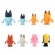 Kit 8 Bonecos Bluey e Bingo Articulados