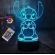 Luminária Stitch 3D Fio de Luzes