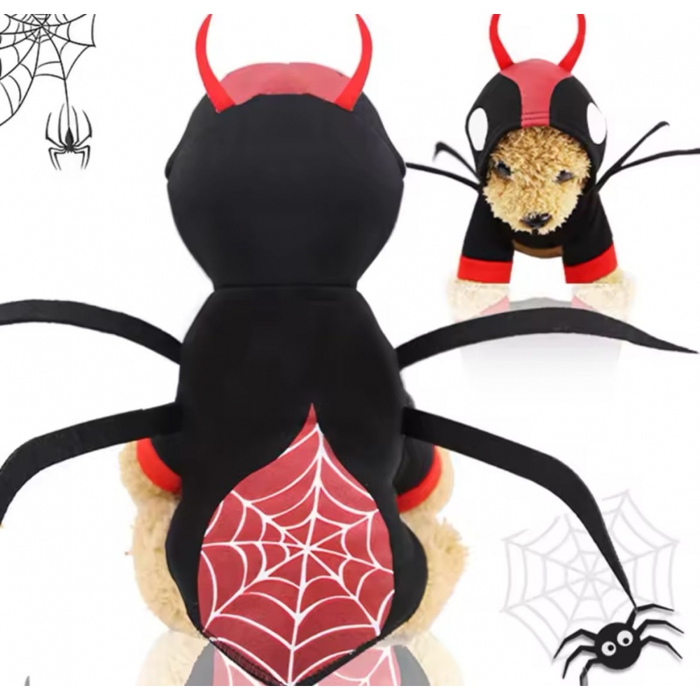 Fantasia Pet Halloween Aranha Cachorro
